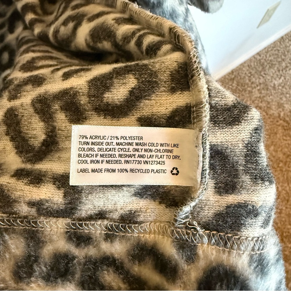 A New Day Women’s Leopard Print Women's Trench Coat with Pockets - Size S - Picture 8 of 8
